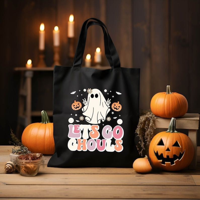 Lets Go Ghouls Tote Bag
