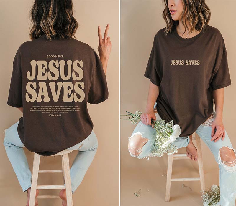 Aesthetic Faith Saves T-shirt