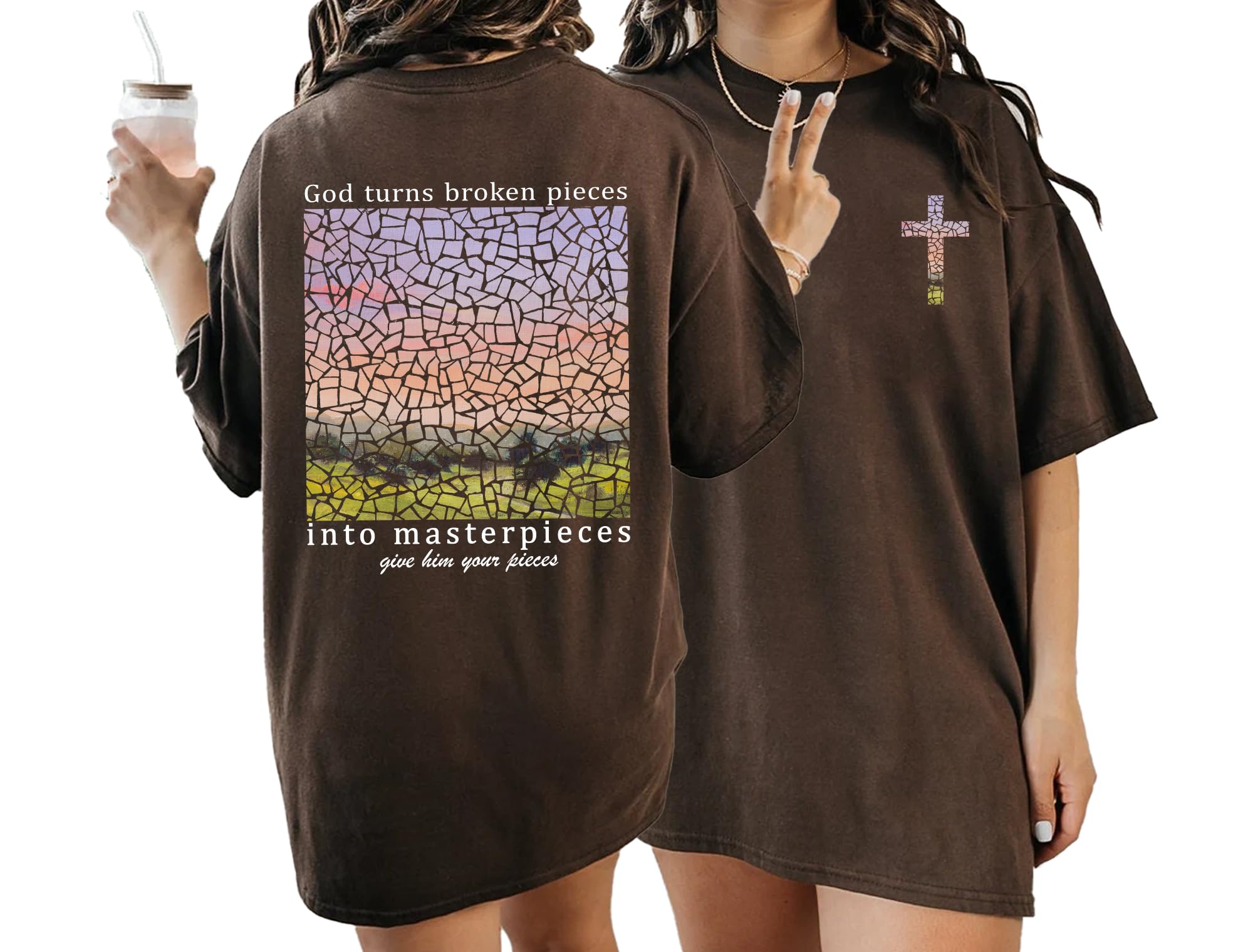 Bible Verse 2 Sided Faith Print T-Shirt