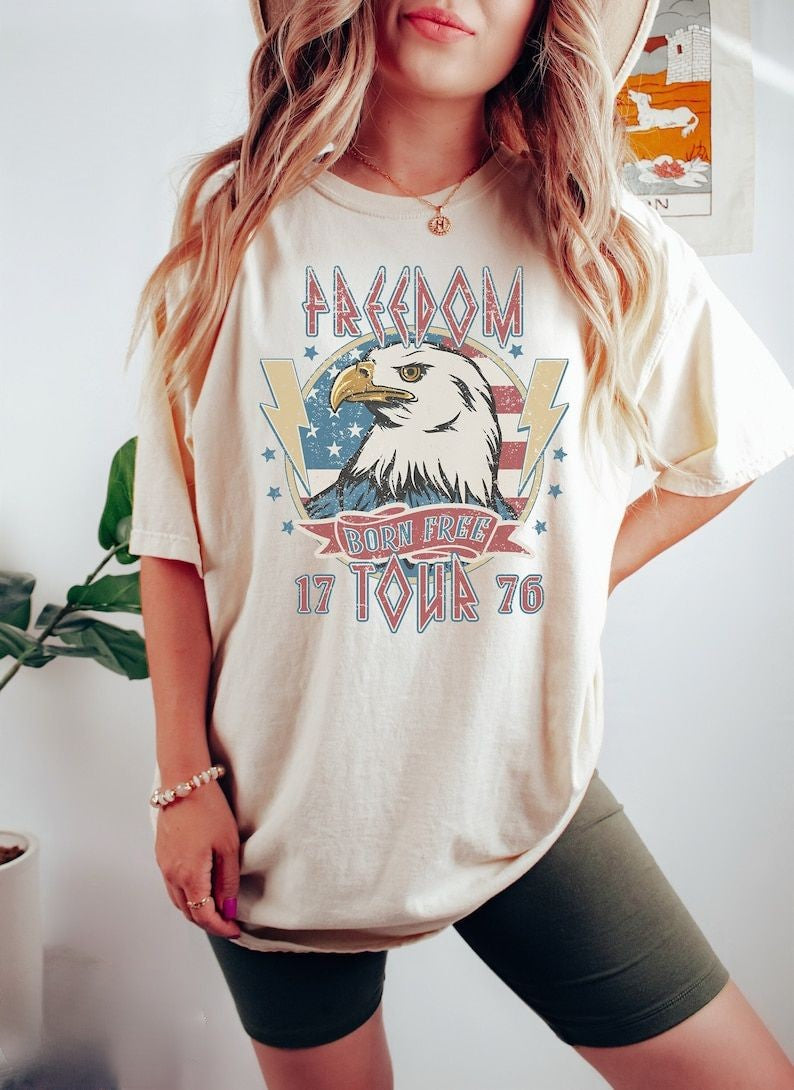 Retro 4th of July Independence Day T-shirt