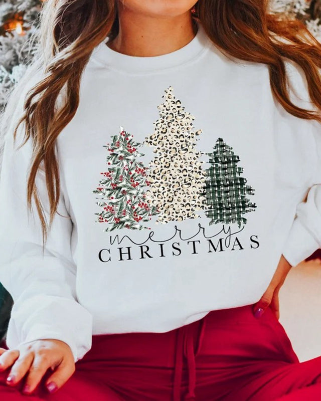Merry Christmas Sweatshirt Womens Christmas Crewneck