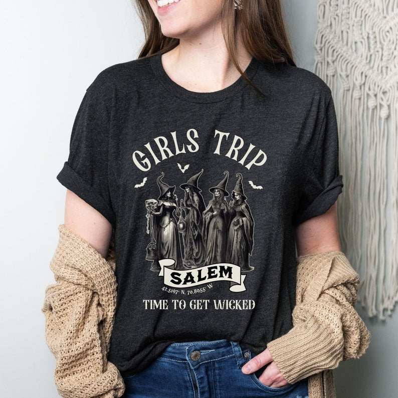 Girls Trip Salem Halloween Witch T-shirt