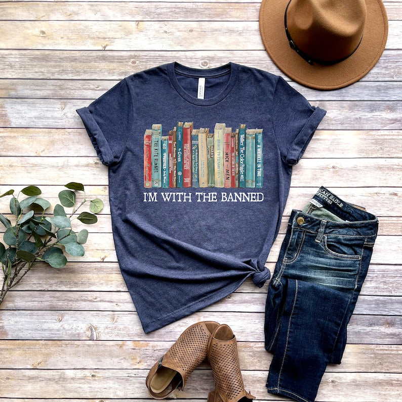 I'm With The Banned Books Print T-shirt