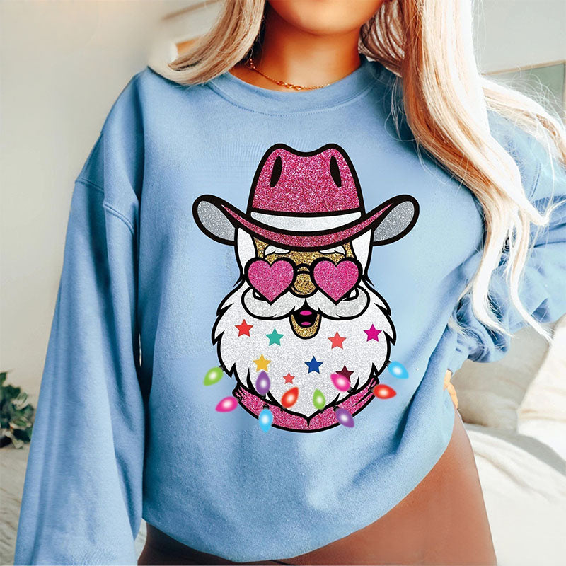 Santa with Sunglasses Sweatshirt