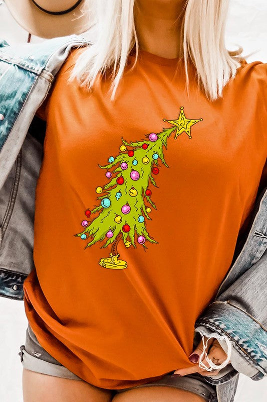 Trendy Christmas Tree T-shirt