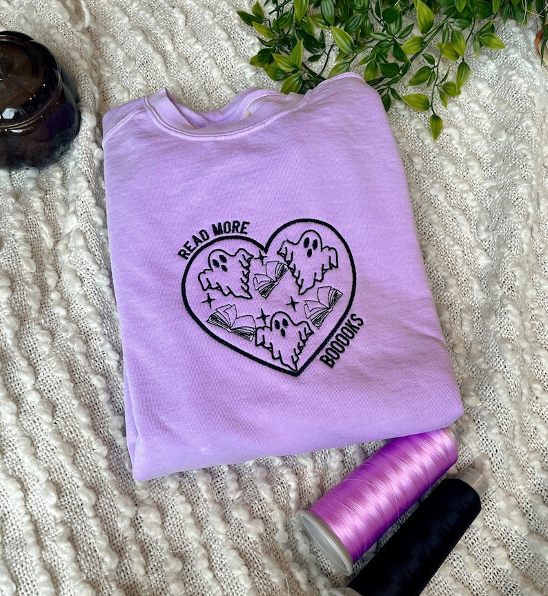 Embroidered Halloween Sweatshirt