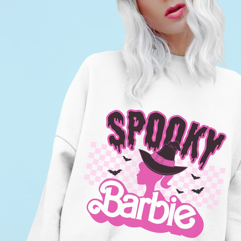 Spooky Barbie Halloween Sweatshirt