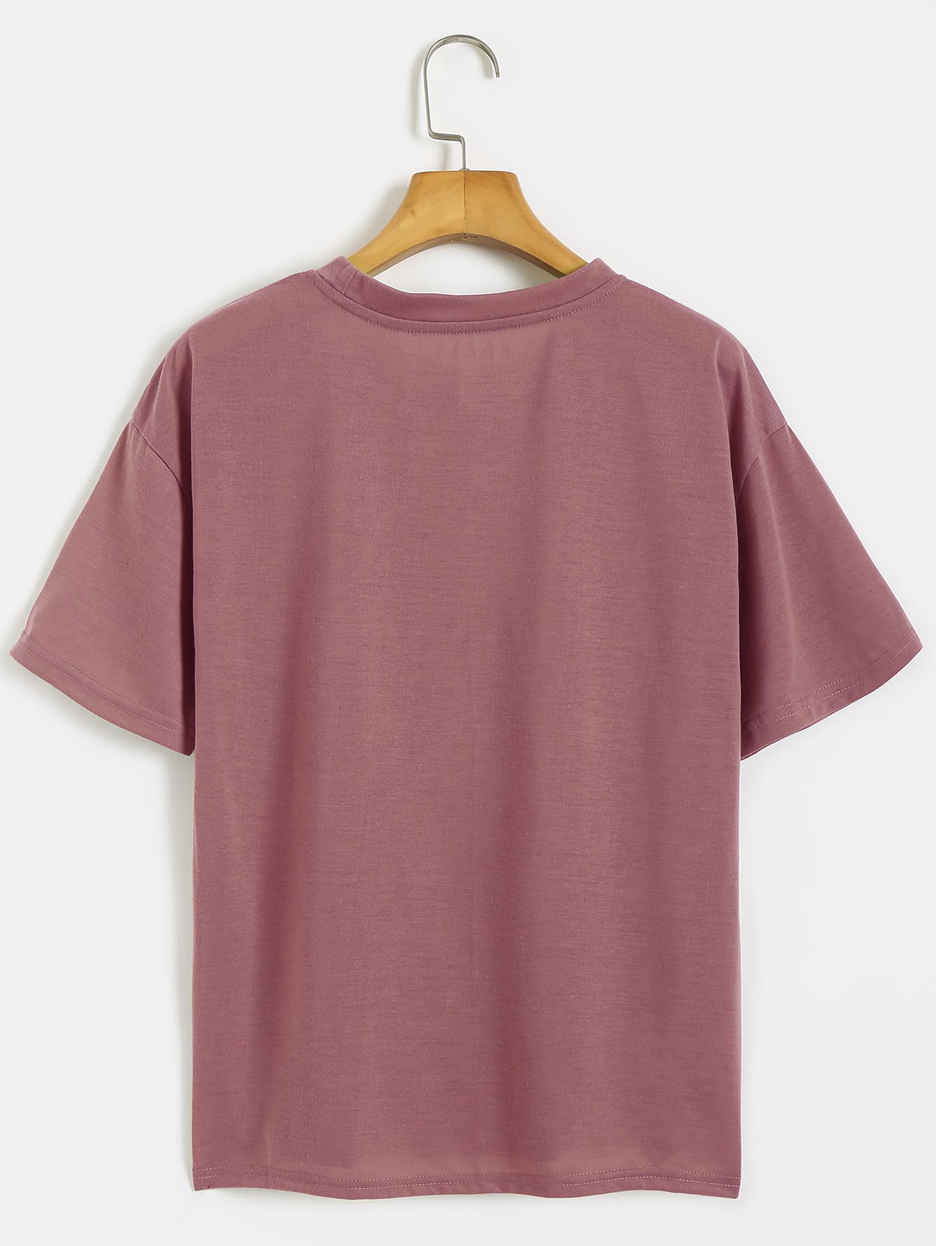 Waves And Slogan Graphic Casual T-shirt