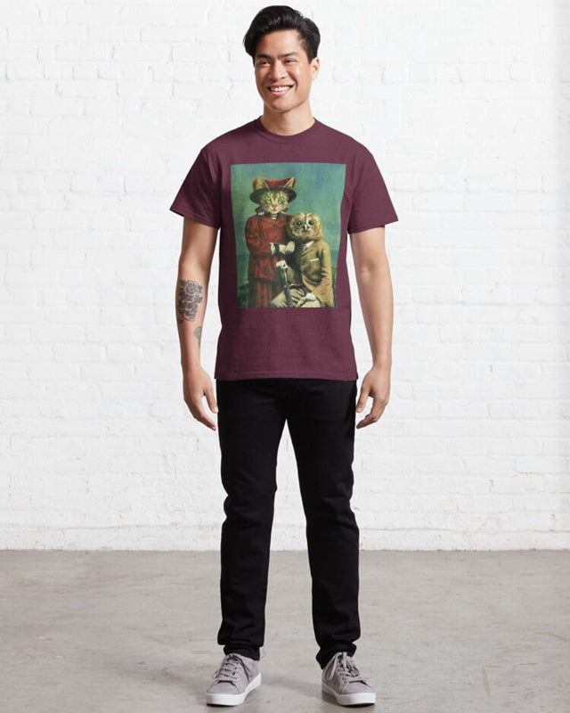 A Cat And An Owl Classic T-Shirt