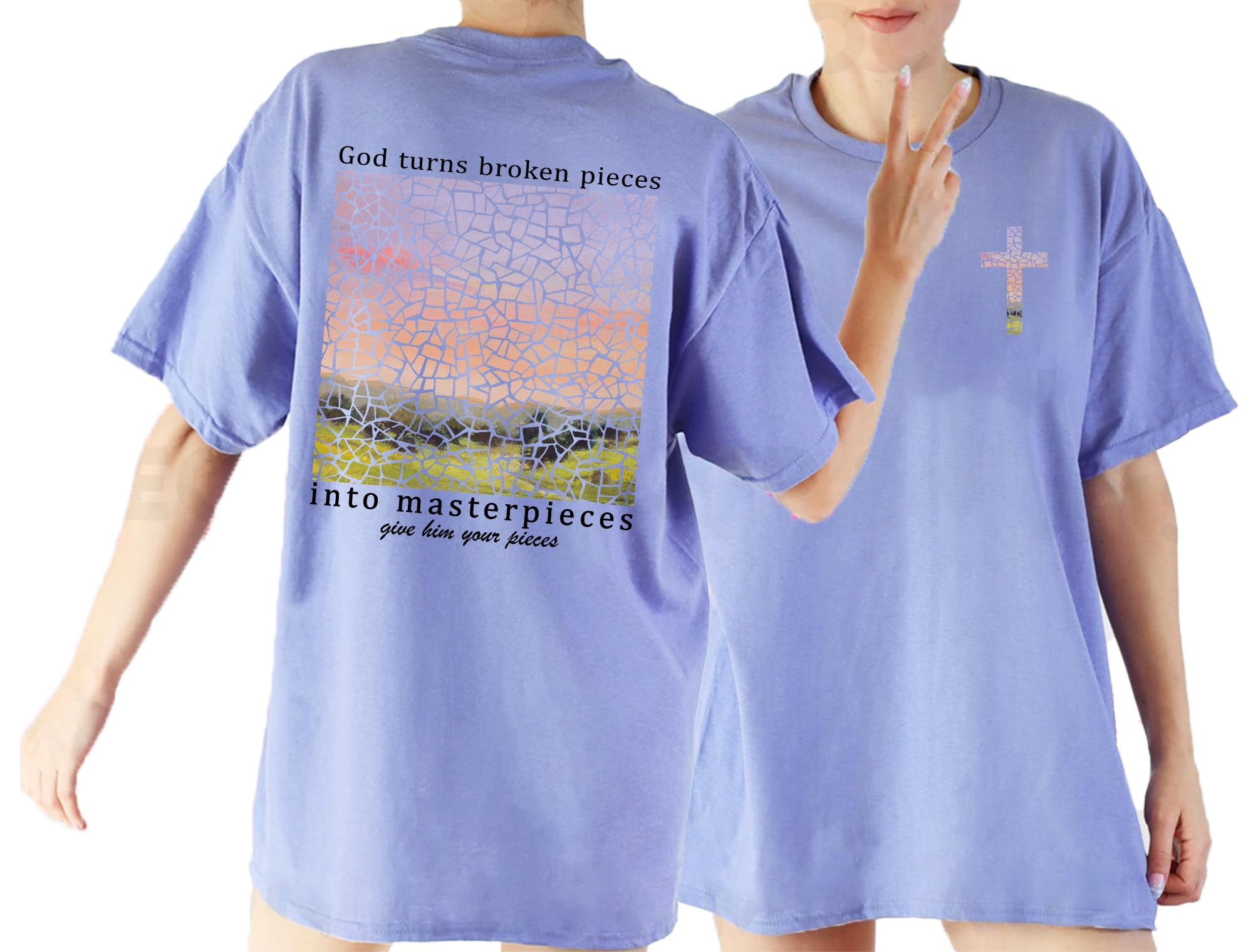 Bible Verse 2 Sided Faith Print T-Shirt