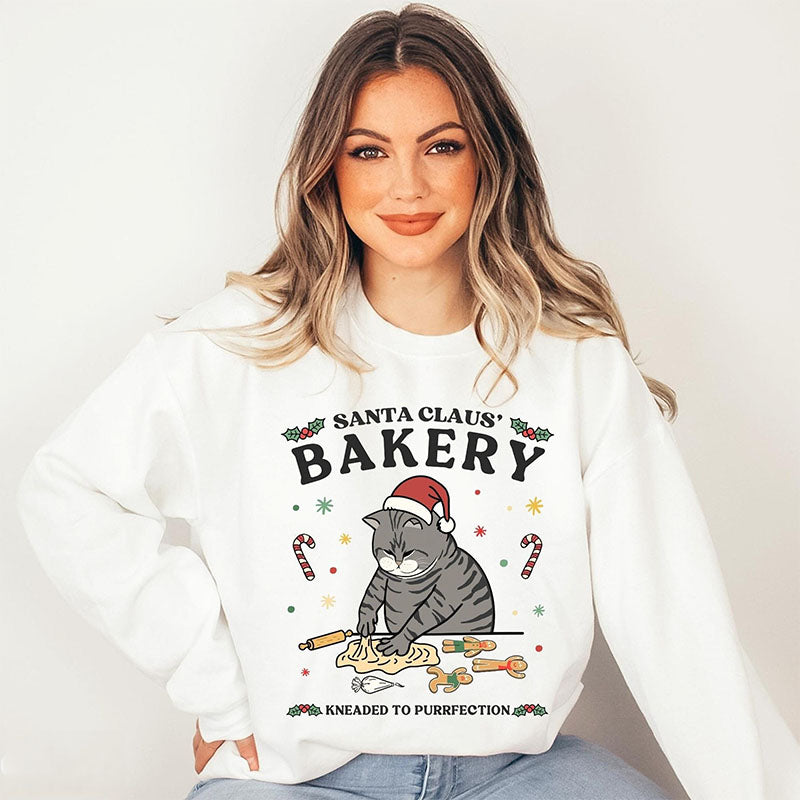 Ugly Christmas Cat Funny Sweatshirt