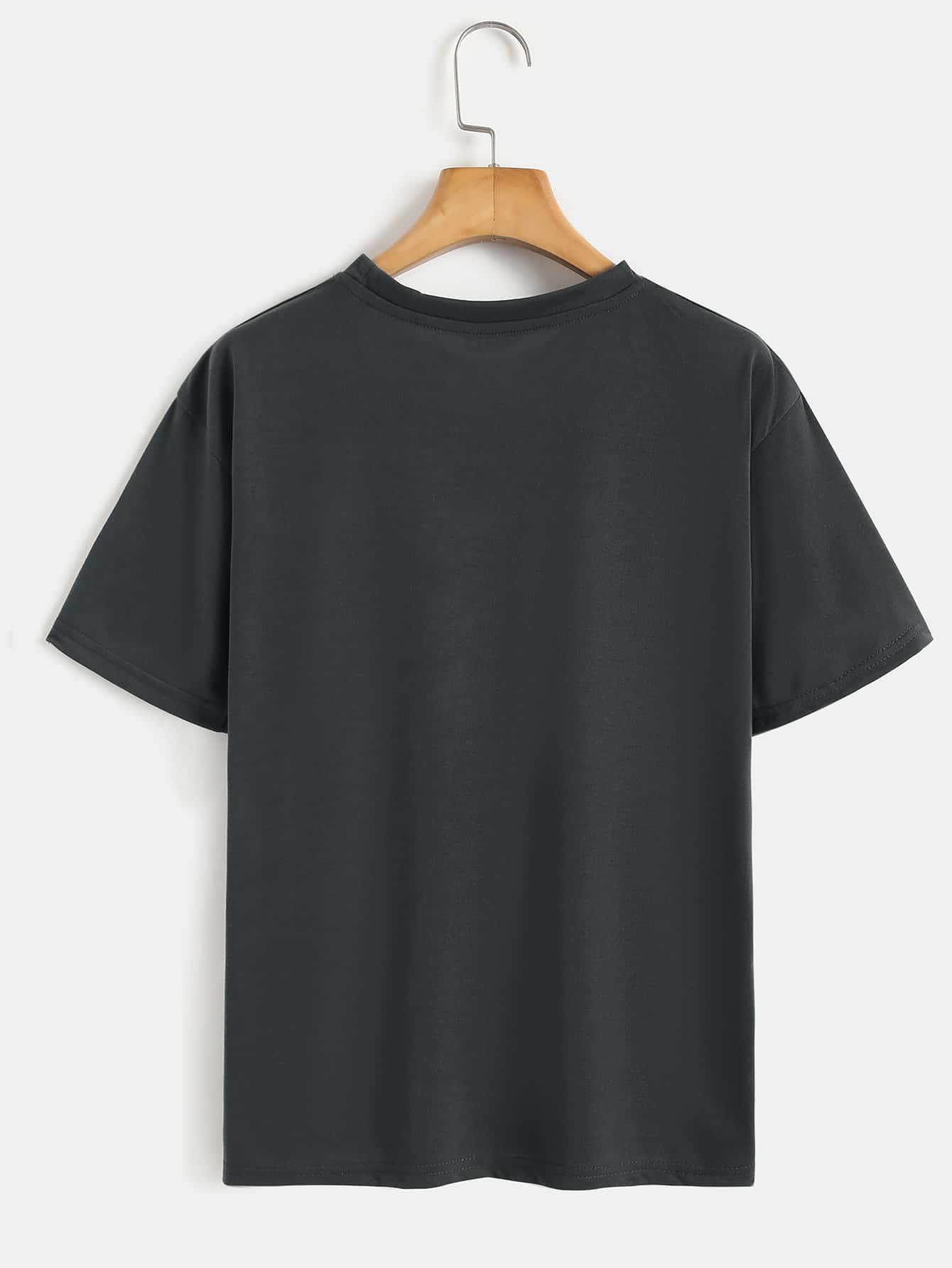 Waves And Slogan Graphic Casual T-shirt